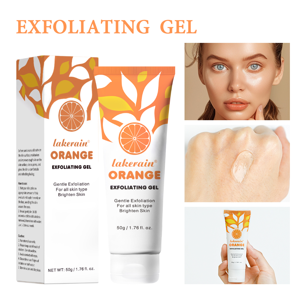 Glycolic Acid Exfoliant - Orange Peeling Gel Scrub For Body