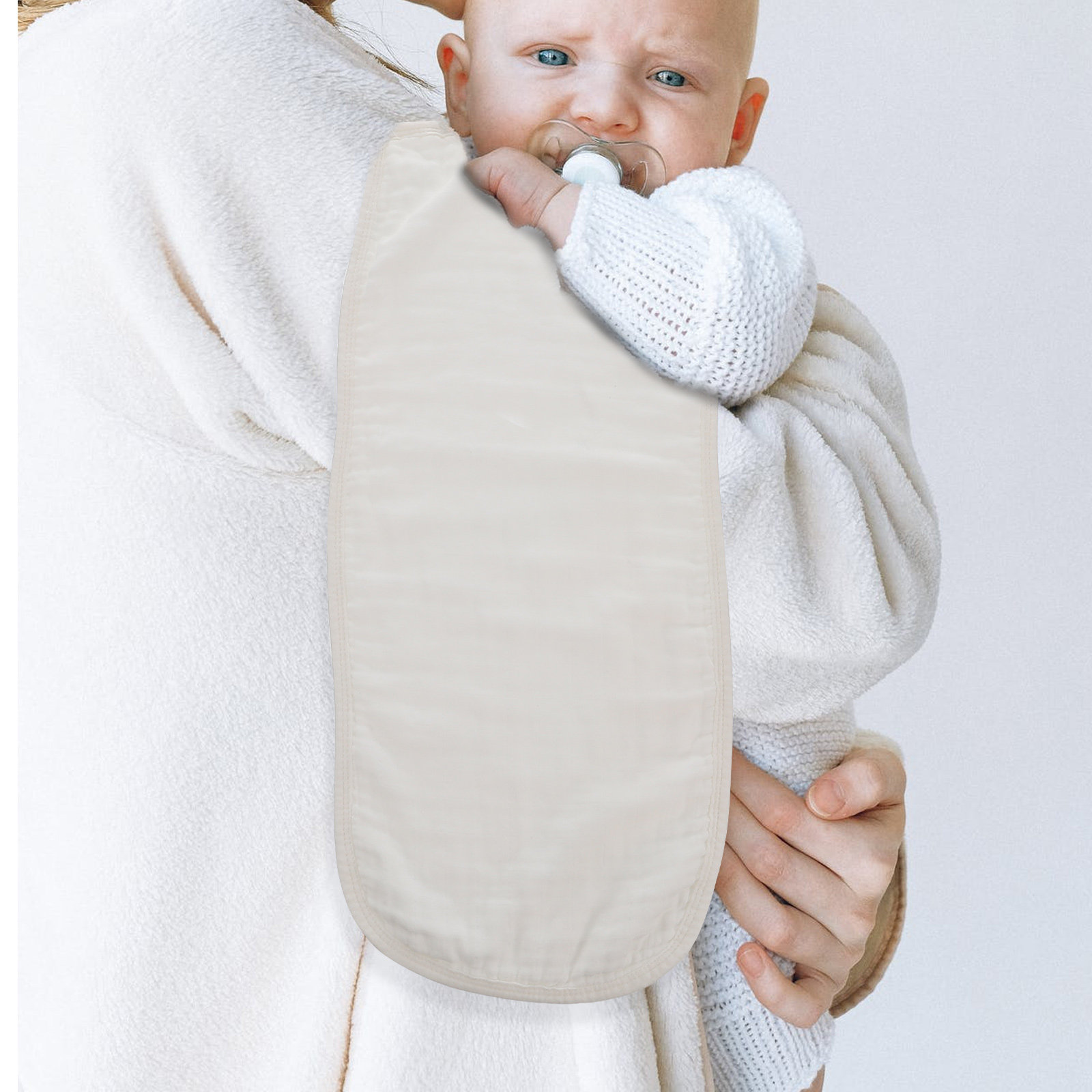 Skincare Newborn - 3Pcs Baby Burp Cloths Soft Absorbent