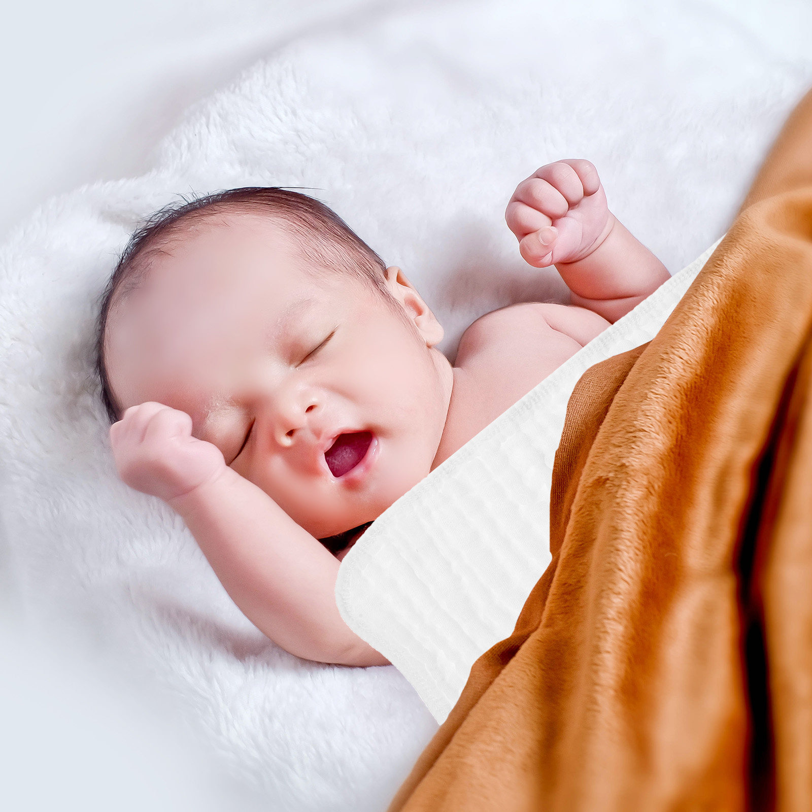 Skincare Newborn - 6Pcs Soft Cotton Baby Washcloths for