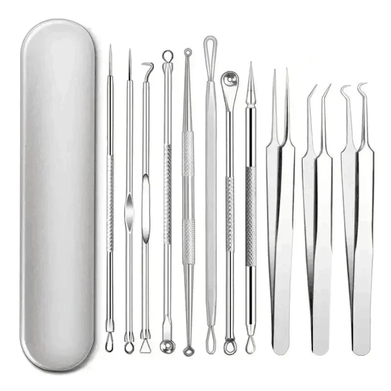 Skincare Qv - 4-11Pcs Ingrown Hair Tweezers Acne Blackhead