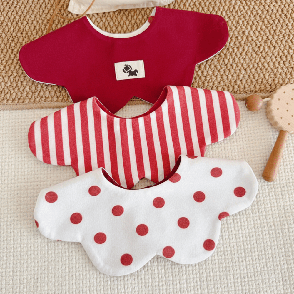 Skincare Newborn - Cartoon Baby Feeding Bib Two-sided Usable