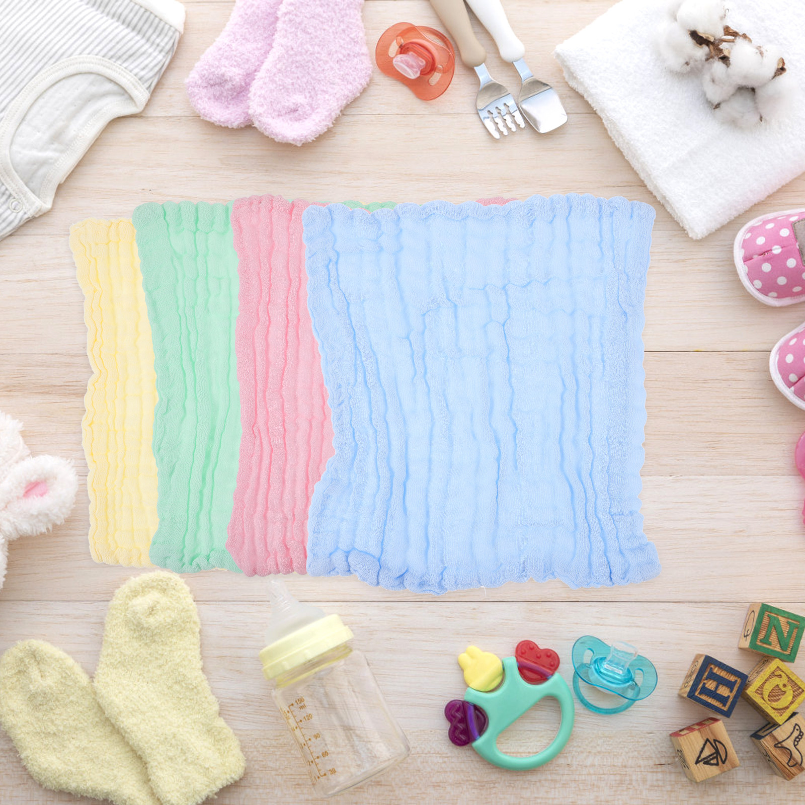 Skincare Newborn - 10Pcs Cotton Wash Cloths for Face