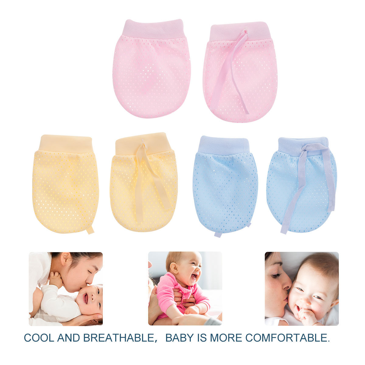 6Pcs Newborn Baby Gloves Anti  - Skincare Newborn recensione e prezzo