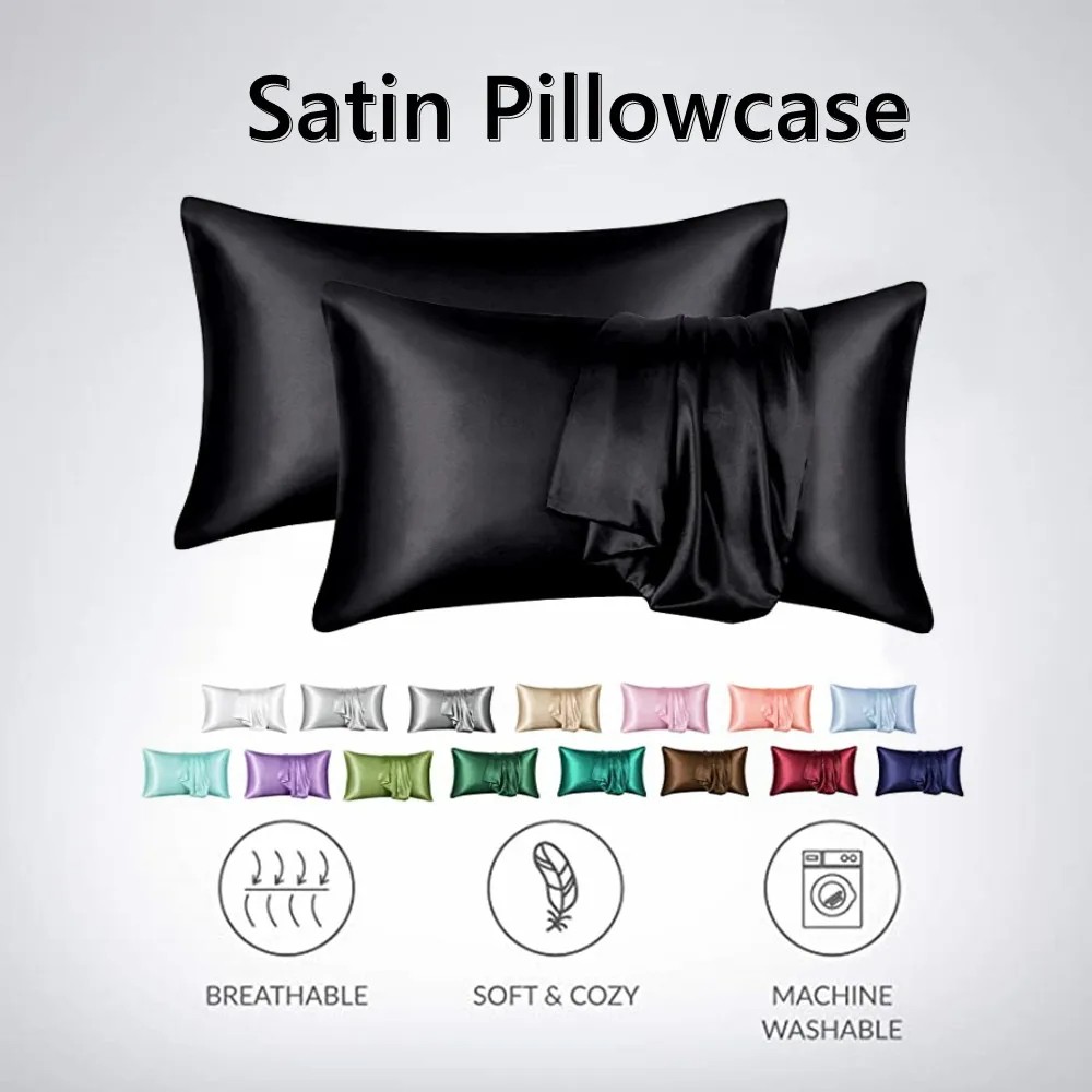 2pcs/lot Queen Size Solid Silk - Skincare Queen recensione e prezzo