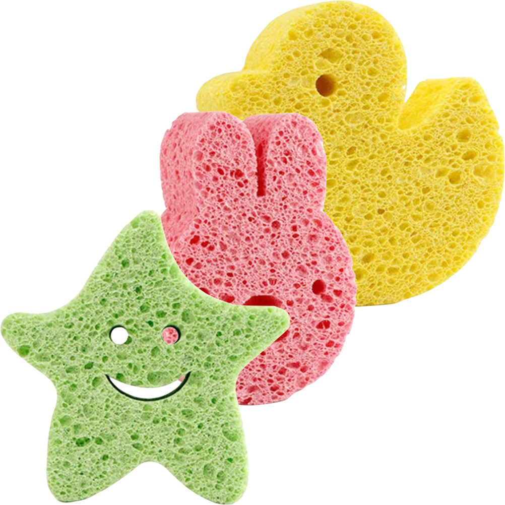 3Pcs Kids Bath Sponge Set for  - Skincare Newborn recensione e prezzo