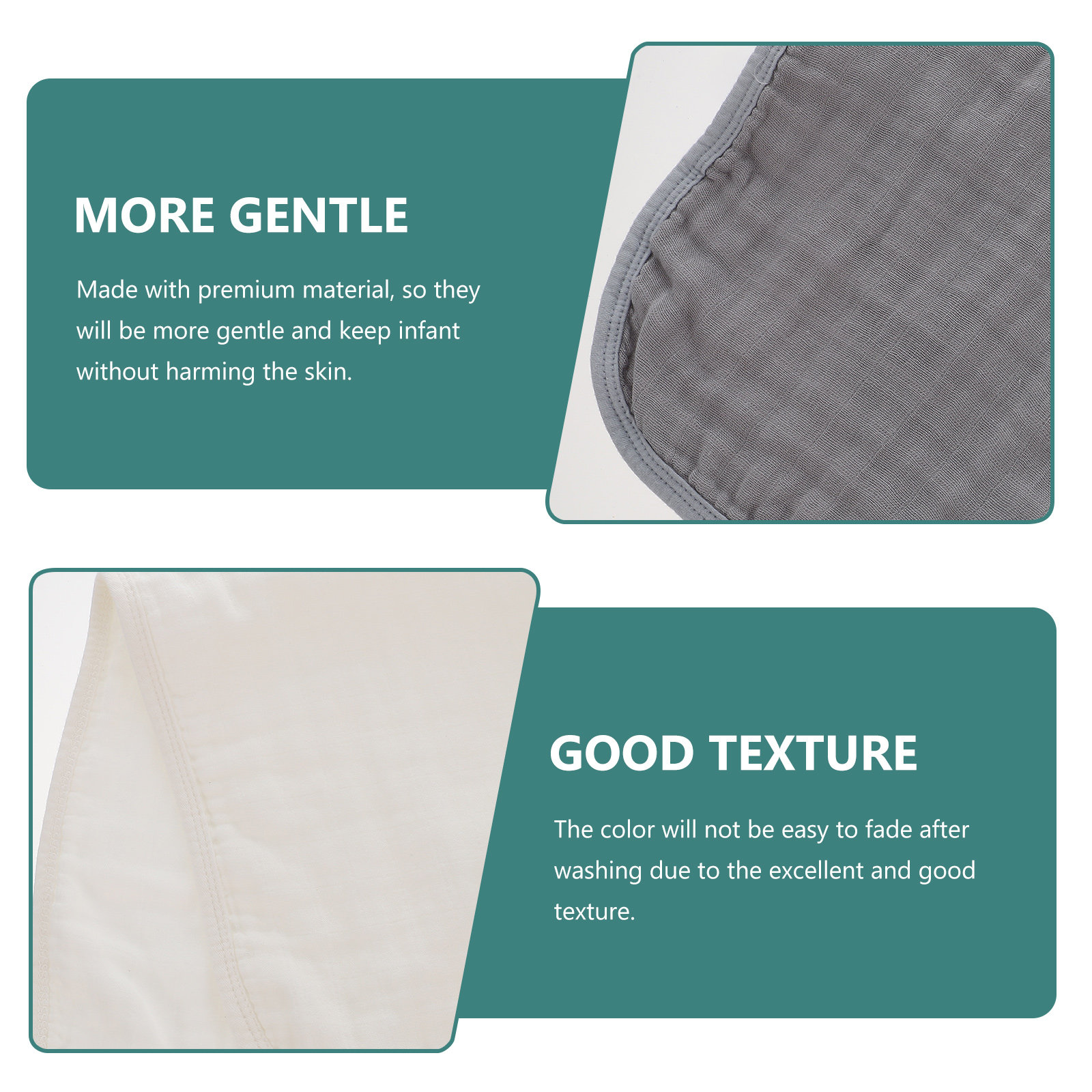 3Pcs Baby Burp Cloths Soft Abs - Skincare Newborn recensione e prezzo