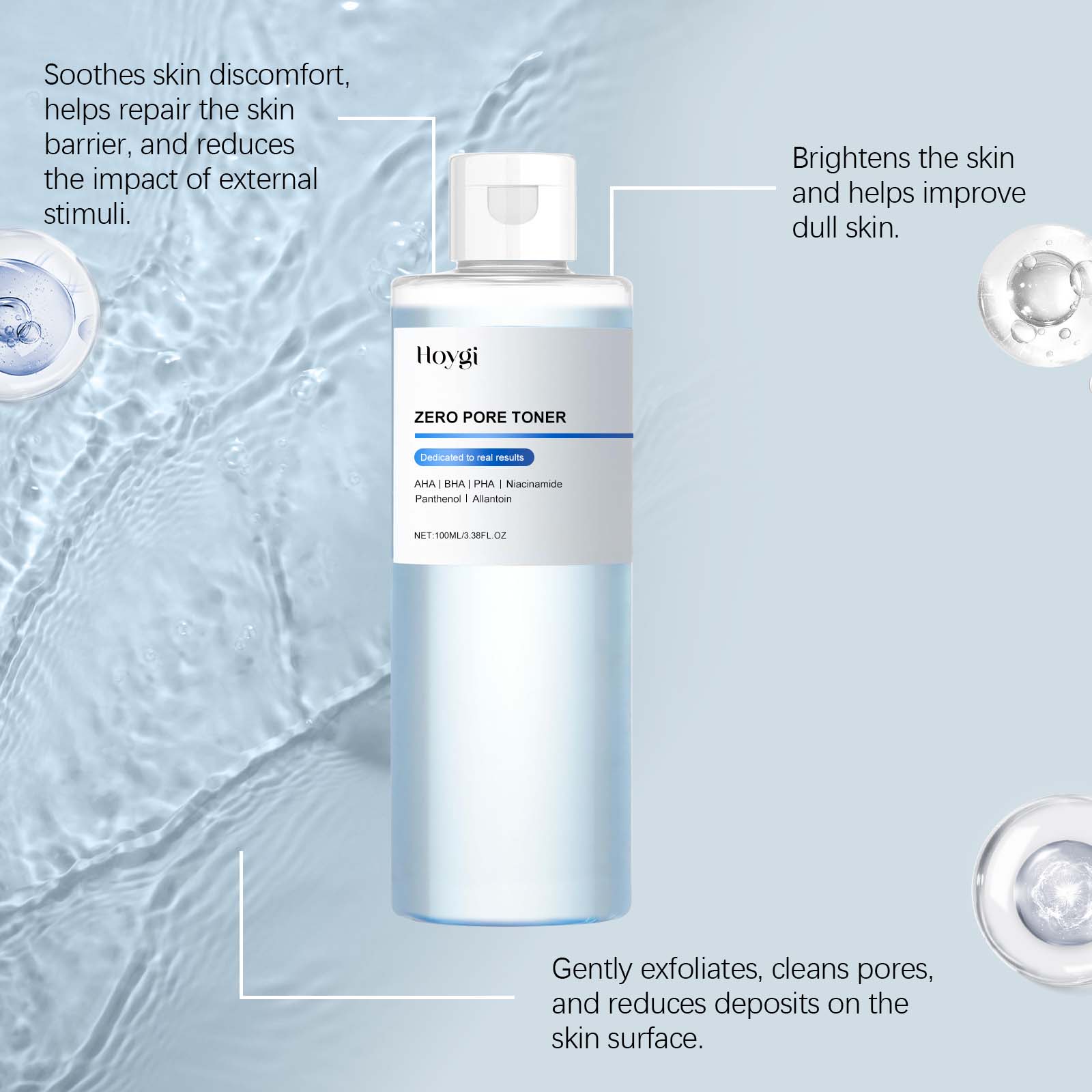 HOYGI Glycolic Acid Toning Sol - Glycolic Acid Exfoliant recensione e prezzo