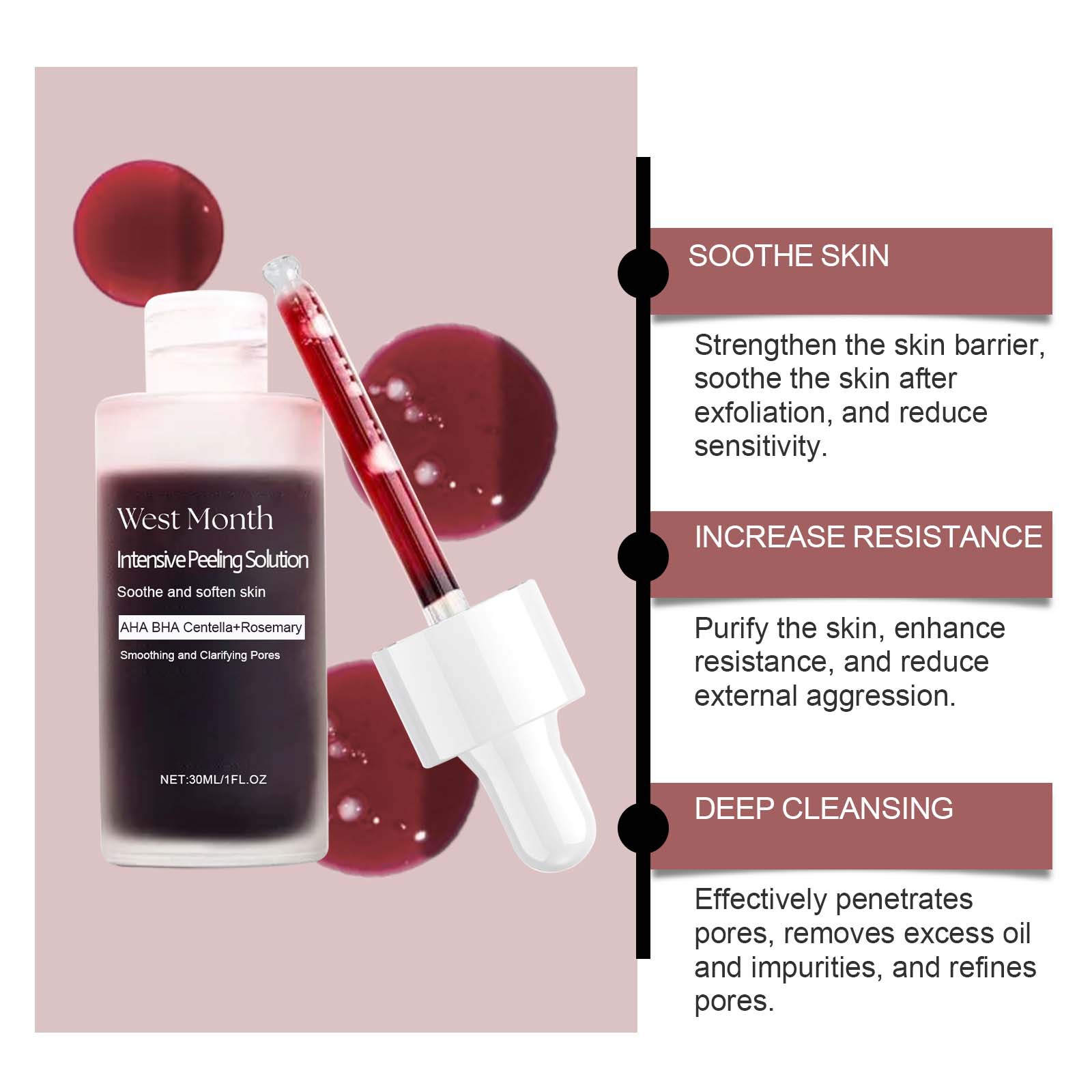 Peeling Face Serum Fruit Acid  - Glycolic Acid Exfoliant recensione e prezzo