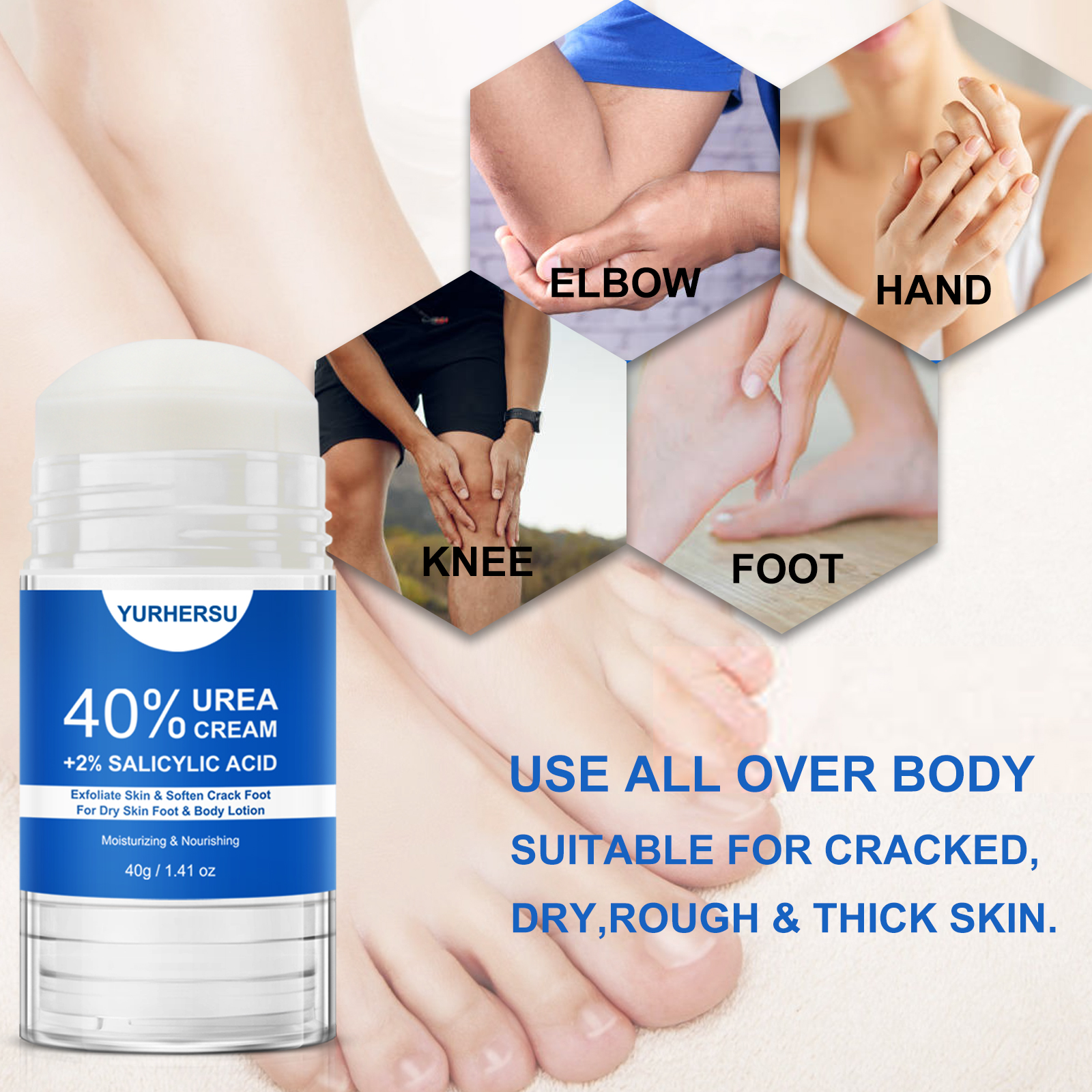 40% Urea Foot Cream Stick - Mo - Glycolic Acid Exfoliant recensione e prezzo
