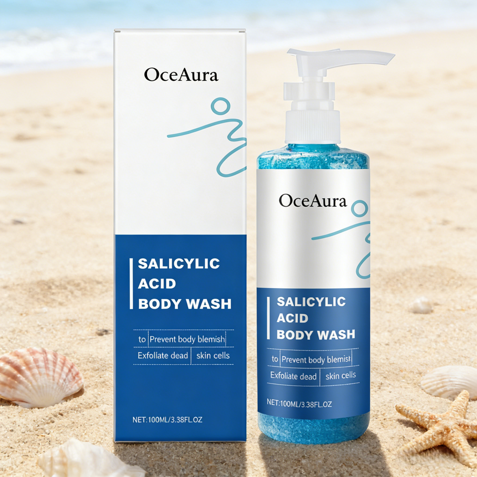 OceAura Salicylic Acid Shower  - Glycolic Acid Exfoliant recensione e prezzo