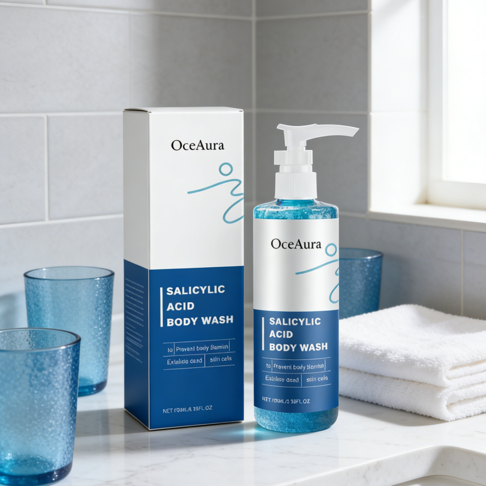 OceAura Salicylic Acid Shower  - Glycolic Acid Exfoliant recensione e prezzo