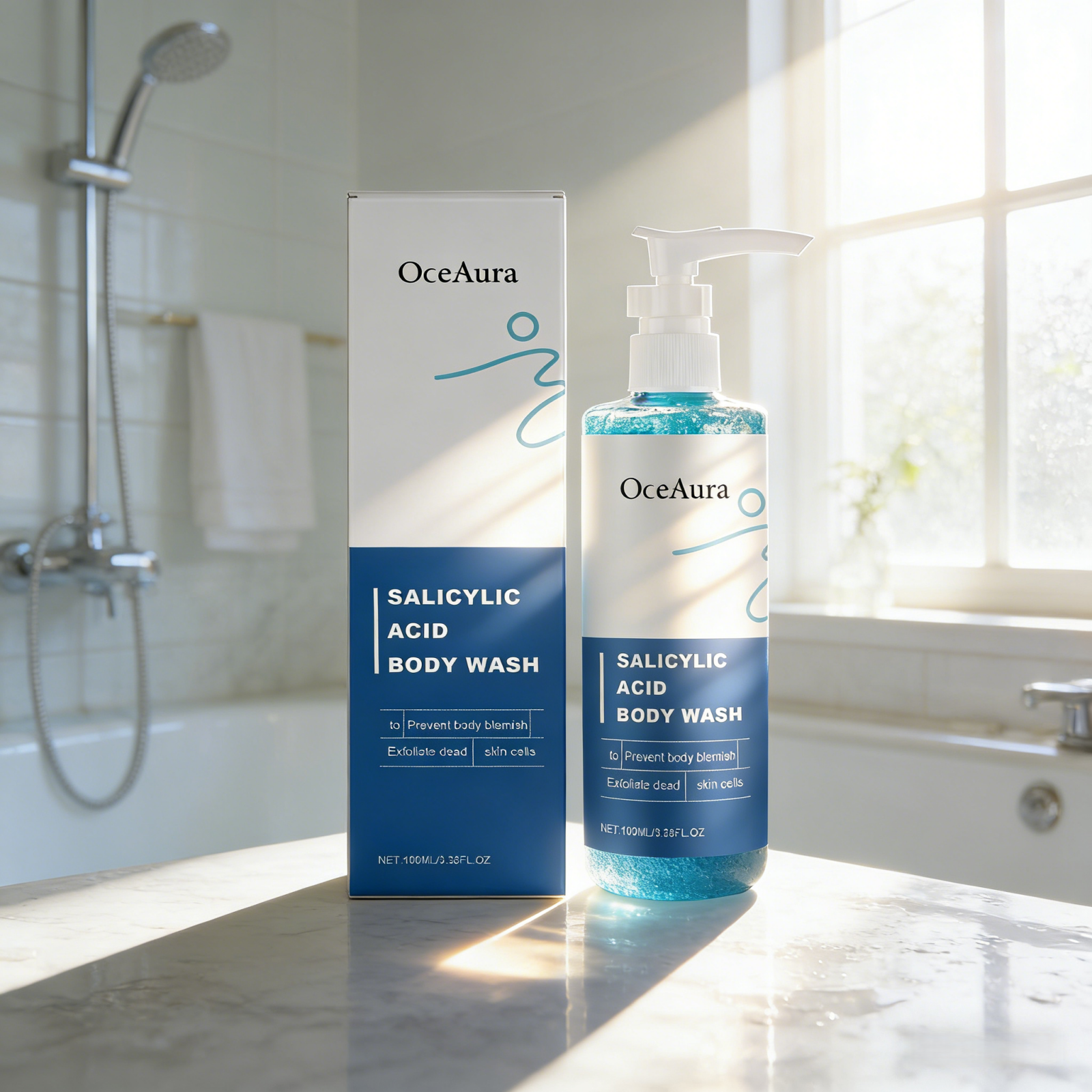 OceAura Salicylic Acid Shower  - Glycolic Acid Exfoliant recensione e prezzo